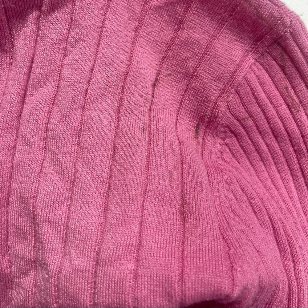 TOME Collective Pink Ribbed Crop Sweater size small - Picture 4 of 8
